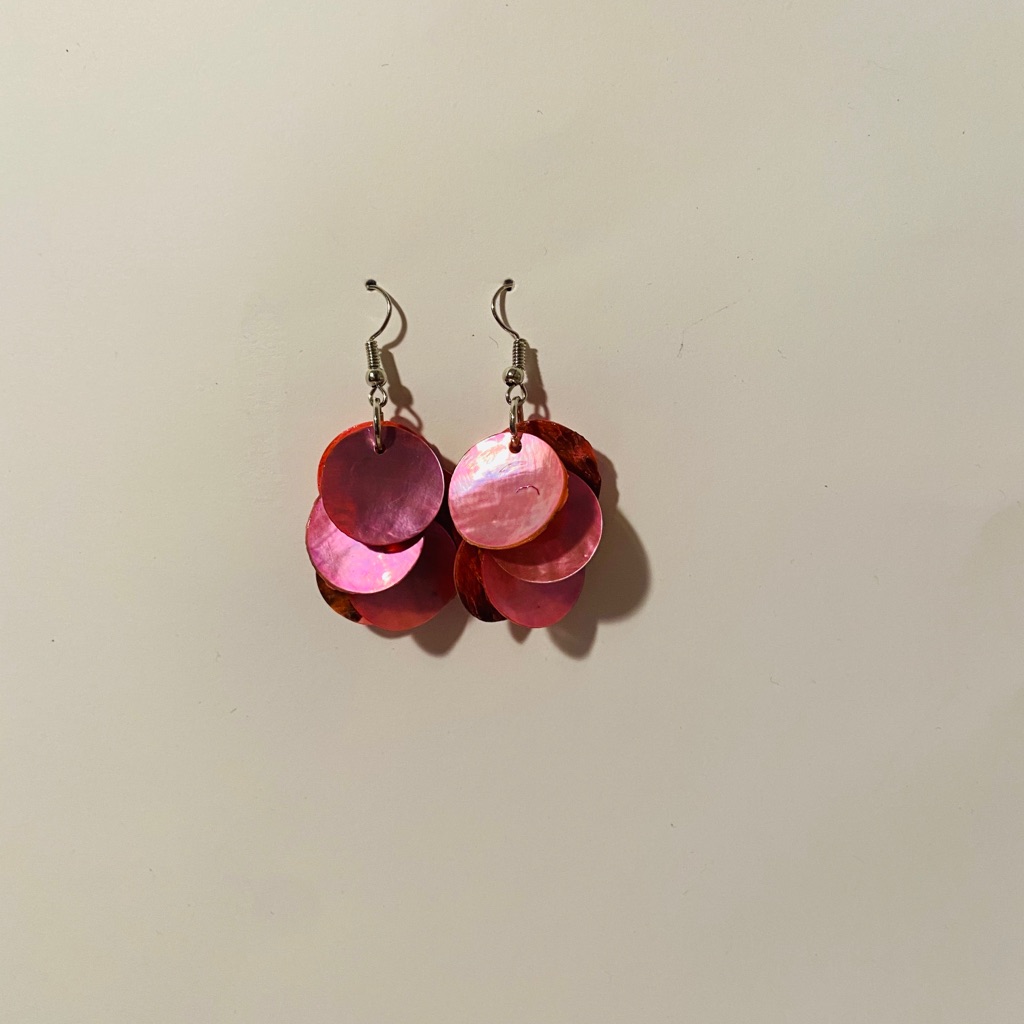 Pink Shell Earrings
